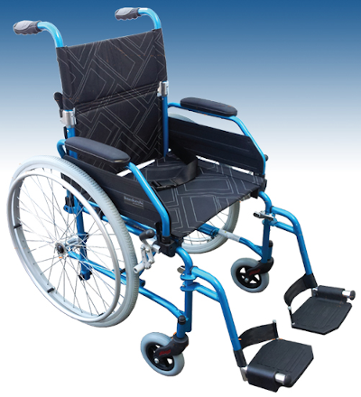 photo of a manual wheelchair