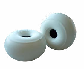 photo of a set of balloon tyres