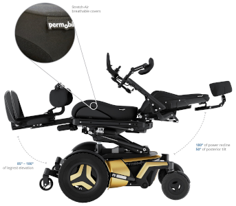 photo of a wheelchair laying flat